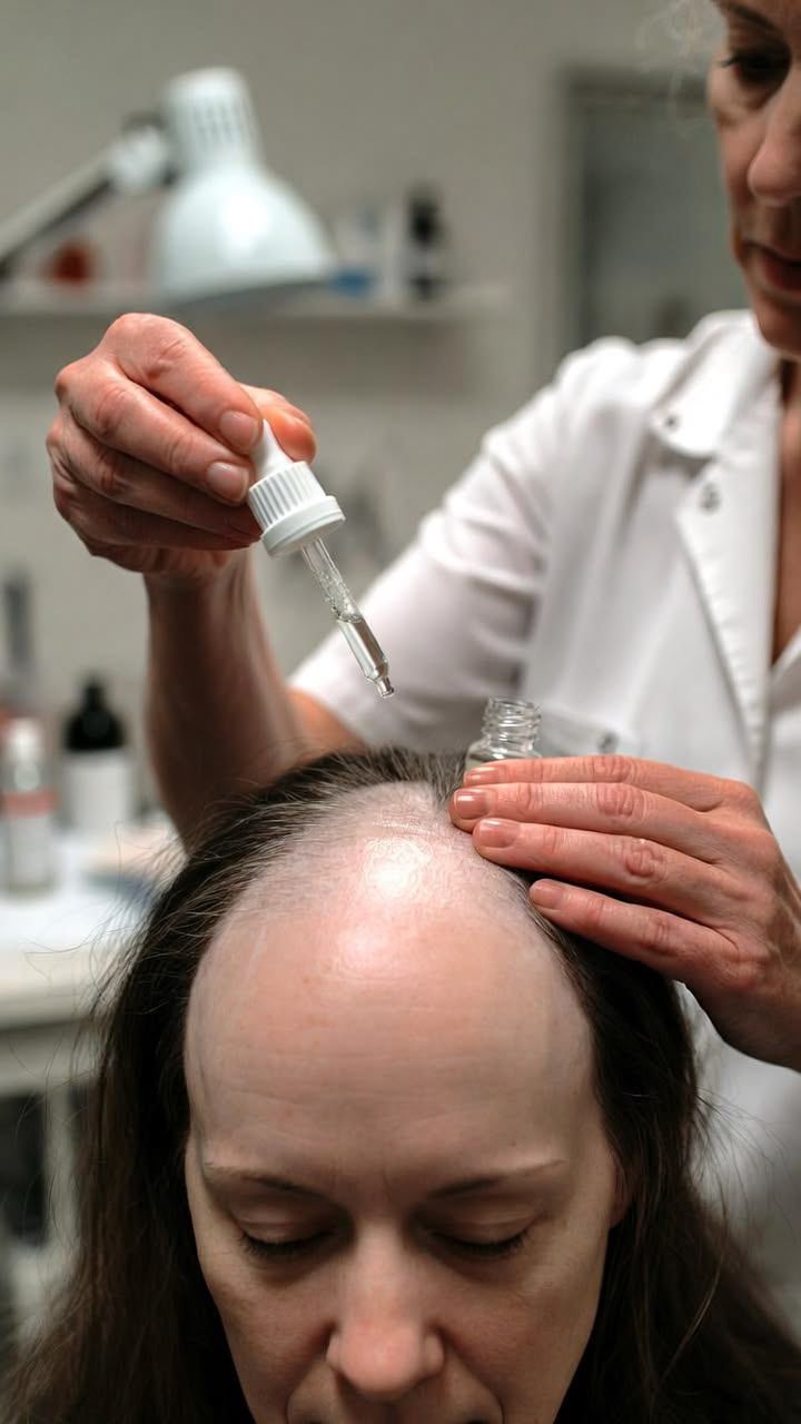 Scalp treatment application at HC Medical clinic